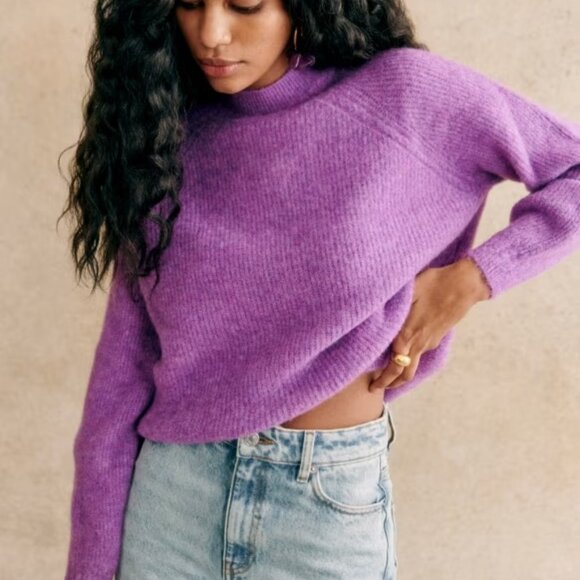 Sezane Sweaters - Sezane Otis Sweater Wisteria